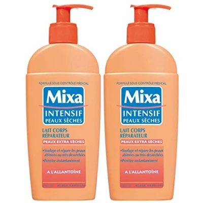 Imagen de Mixa Cuerpo Intensivo para pieles secas Leche reparadora 250 ml Lote de 2