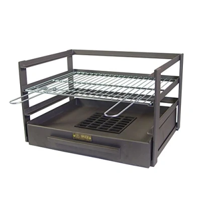 Imagen de Imex El Zorro 71475.0 Cajón Barbacoa con Parrilla Cincada, Negro, 57 x 41 35 cm
