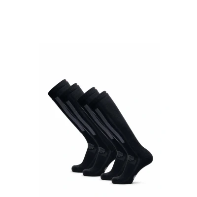 Imagen de DANISH ENDURANCE Calcetines de Esquí Térmicos Lana Merino, 2 pack, Negro/Gris Oscuro, 39 42