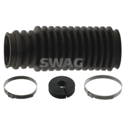 Imagen de SWAG 20 94 5921 Juego de fuelle, dirección Caucho Eje delantero, izquierda, derecha con abrazaderas BMW: 3 Berlina, Touring