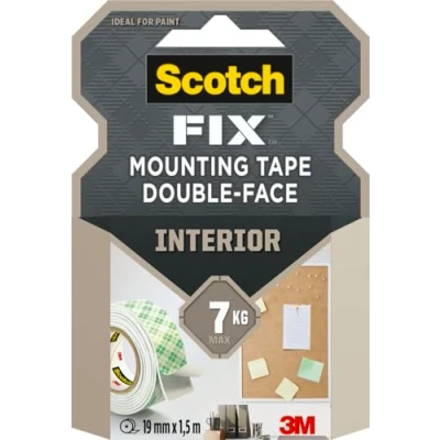 Imagen de Scotch Fix Fita de montagem para interiores, 19 mm x 1,5 m, max 4.5 kg, 1 rolo/pack (a embalagem pode variar)