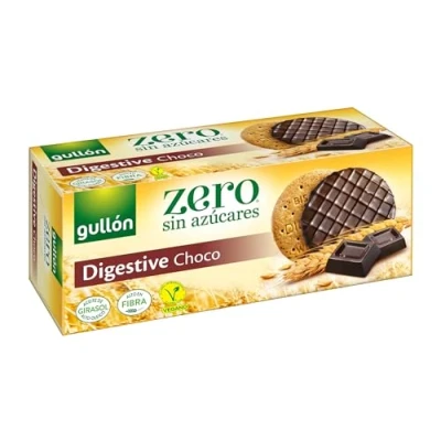 Imagen de Gullón Galleta Digestive Chocolate, ZERO sin azúcares, Caja 270g