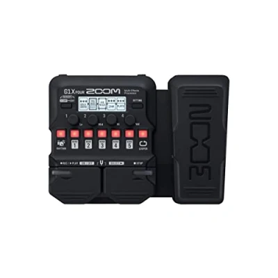 Imagen de Zoom G1X FOUR pedal multiefecto para guitarra con de expresión, 70+ efectos, modelado amplificadores, looper, caja ritmos, afinador, alimentado por pilas