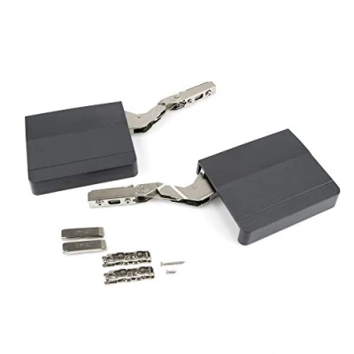 Imagen de Emuca Compás para puertas elevables, Amortiguador con fuerza 480 1.250, Acero y plástico, Gris antracita
