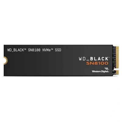 Imagen de WD_BLACK SN8100 2 TB PCIe 5.0x4 NVMe M.2 SSD, velocidades de Lectura secuencial hasta 14 900 MB/s, Escritura 000 TLC 3D CBA NAND