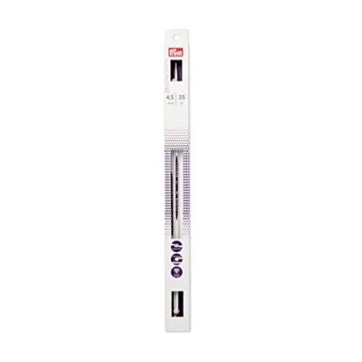 Imagen de Prym 190355 1 Juego de Agujas Tejer ergonómicas un Solo Punto, 4,50 mm x 35 cm Largo, par, Ergonomía, Blanco,