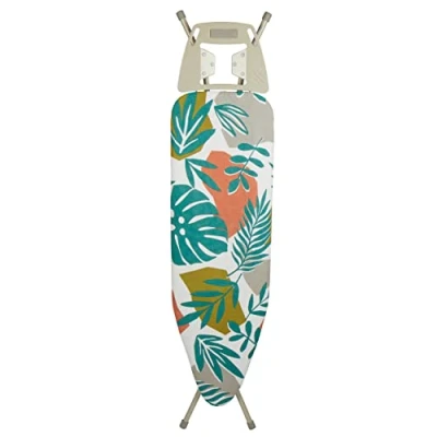 Imagen de Tabla de Planchar Salter LASAL7226WFLREU7 la colección Warm Harmony, Planchado Muy Suave, 7 Alturas, para diestros y Zurdos, 122 x 38 cm, 5 años protección, Patas Resistentes estables, Verde