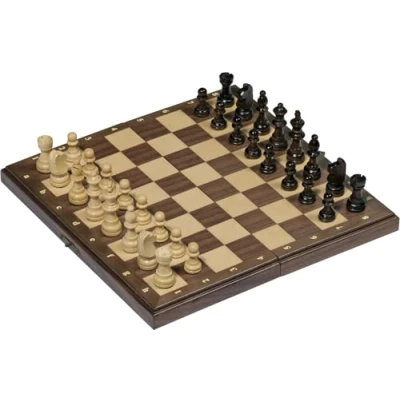 Imagen de Goki Ajedrez magnético en Caja de Madera, Multicolor (56920)