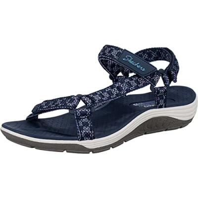Imagen de Skechers REGGAE CUP MY BESTIE, Sandalia para Mujer, Navy Knit/ Tpu, 38 EU