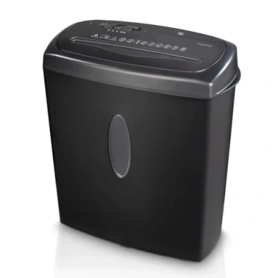 Imagen de Destructora de papel Hama X12CD, 21l, 72 dB, Tritura 12 hojas DIN A4, Cortes en Tiras 4 x 40 mm, Negro