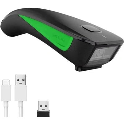 Imagen de NETUM C740 escáner de códigos Barras inalámbrico Compatible con Bluetooth, Bolsillo USB 1D para inventario tabletas, iPhone, iPad, Android, iOS, PC y POS