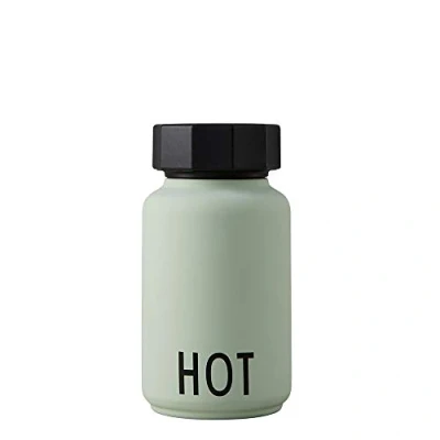 Imagen de design letters Vacío/Botella aislada, Hot &amp; Cool, pequeño (Verde) Vacío de Doble Pared sin BPA, Acero Inoxidable, diseño nórdico, Ideal para Usar en Movimiento, 330ml, 204g