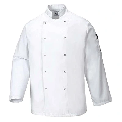 Imagen de Portwest Chaqueta De Chef Suffolk, Tamaño: XXXL, Color: Blanco, C833WHRXXXL