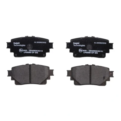 Imagen de DELPHI LP3599 Juego de pastillas freno no preparado para indicador desgaste sin chapa antichirridos accesorios TOYOTA: RAV4 V