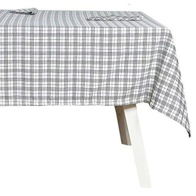Imagen de Hogarys Juego Mantel mas Servilletas, Poliéster, Toel Neutro, 150_x_150cm