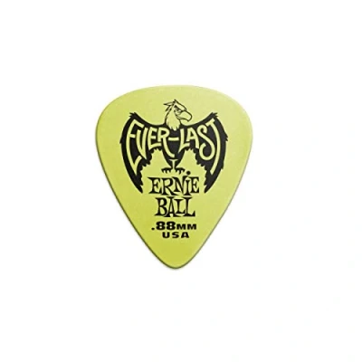 Imagen de Ernie Ball Everlast Púas para guitarra, 0,88 mm, 12 unidades, color verde