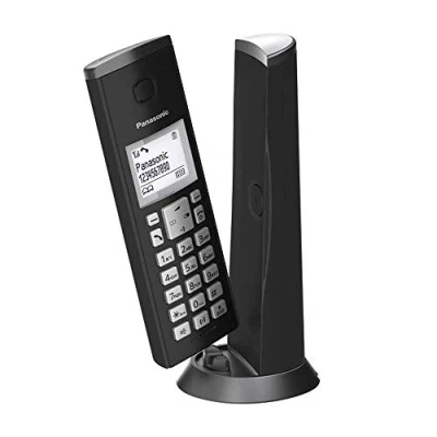Imagen de Panasonic KX TGK310 Teléfono (DECT, Altavoz, 120 entradas, Identificador de Llamadas, Llamadas) Color Negro [Versión Importada]