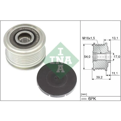 Imagen de Rueda libre alternador INA 535 0375 10