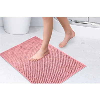 Imagen de Emma Barclay Alfombra de baño Antideslizante Tacto Suave en Color Rosa Alfombrilla Ducha 40 x 60 cm