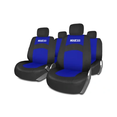 Imagen de SPARCO 402 SPCS402BL Cubreasiento azul/negro Poliéster delante y detrás