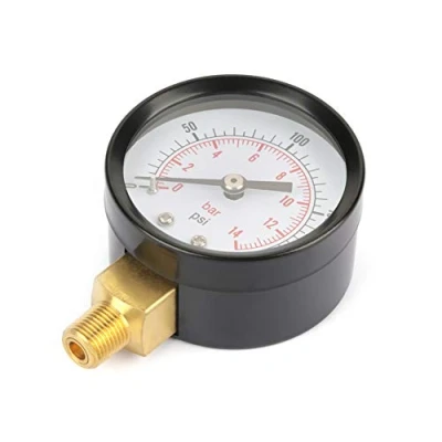 Imagen de Manómetro de Presión LiebeWH, 0 200psi/0 14bar Entrada Base NPT 1/8 &quot;Para Agua, Aire, Aceite