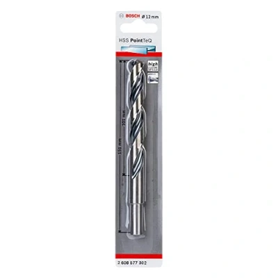 Imagen de Bosch Professional Broca helicoidal HSS PointTeQ (para metal, vástago reducido, 12 x 101 151 mm, accesorio de taladro), Na, diámetro mm