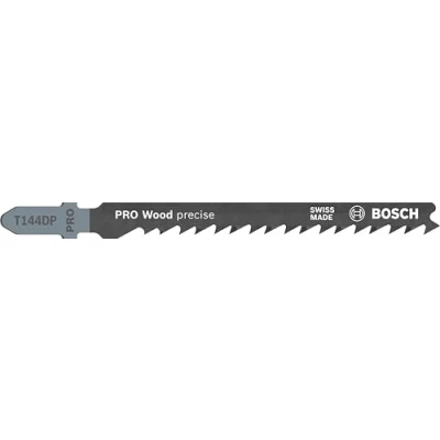 Imagen de Bosch Professional 5 x Hojas de Sierra calar T 144 DP Precision for Wood (para Madera blanda, corte recto, accesorios calar)