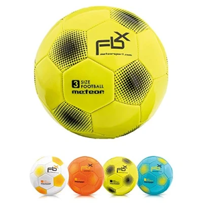 Imagen de meteor Balón de Fútbol para Niños y Juventud Adultos Tamaño 5 4 3 1 Ejercicio Al Aire Libre Juego Entrenamiento Football (#3, Amarillo)