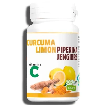 Imagen de Curcuma, Limon, Piperina y Jenjibre con Vitamina C 130 Tabletas