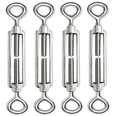 Imagen de 4 Piezas Tensor Cable M8 Alambre Acero Inoxidable 304 Ajustable Ojo y para Cuerda