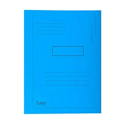 Imagen de Subcarpeta cartulina reciclada exacompta a4 azul 280g/m2 con 2 solapas interior