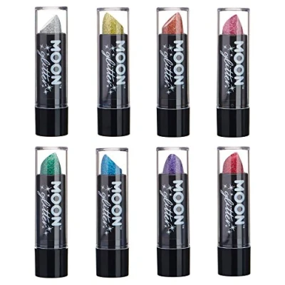 Imagen de Lápiz Labial Holográfico Brillante por Moon Glitter 5g Set de 8 colores