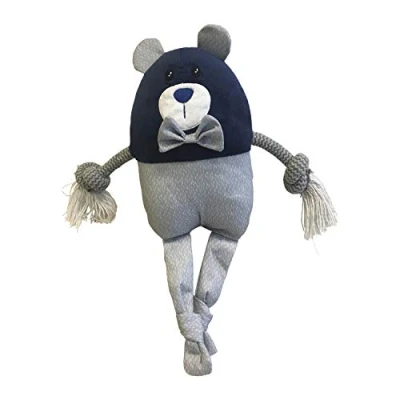 Imagen de Peluche para Perros Gloria Tamaño 23 cm Pumba Juguete con Sonido Textura Suave Material Resistente Ideal Grandes Color Gris/Azul
