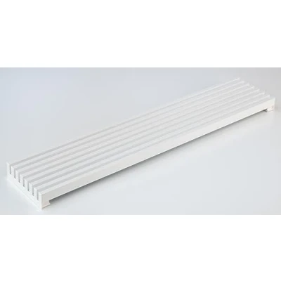 Imagen de AZERODESIGN Rejilla horno ventilacion frigorífico Color Blanco 8 Lamas de Aluminio 60 cm