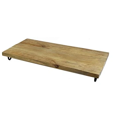 Imagen de Mango bandeja para servir (50 x 25 cm, madera maciza, servir)