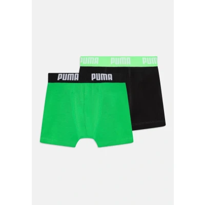 Imagen de PUMA Boys Everyday Basic Boxers Boxer, Verde y Negro, 158 164 (Pack de 2) para Niños