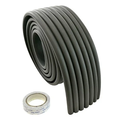 Imagen de HIMRY Universal Protector Espuma, 200cm x 80mm 8mm Multiusos anticolisión Protección Espuma Rollo para Bebés niños, No Tóxico, Seguridad Protectores Superficie &amp; Bordes, Negro, KXD7002 black