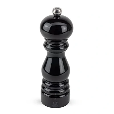 Imagen de Peugeot Paris Schwarz 18 cm Molino de Sal, Bois, Negro Lacado, 5.7x5.7x18