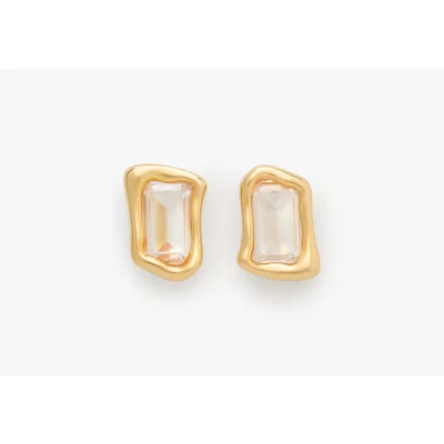 Imagen de kate spade new york Molten STUD Pendientes clear/goldcoloured, Mujer, Talla: One Size, Clear/gold coloured