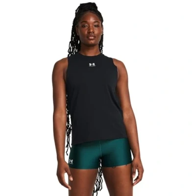 Imagen de Under Armour Rival Muscle TANK Top, Mujer, Talla: Large, Shaded fuchsia/white