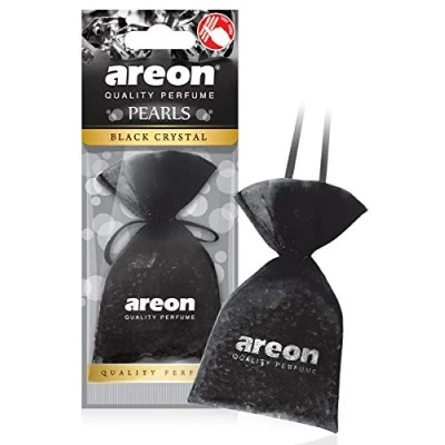 Imagen de AREON Perlas I Car &amp; Home Ambientador para colgar en coche y casa, aroma de cristal negro (3 unidades)