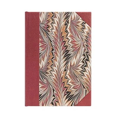 Imagen de Rubedo (Cockerell Marbled Paper) Midi Unlined Hardcover Journal: Hardcover, 120 gsm, ribbon marker, memento pouch, elastic closure