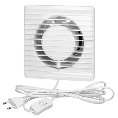 Imagen de Virone Extractor Aire Para Baño Montaje en pared de 100 mm, funcionamiento silencioso (con interruptor)