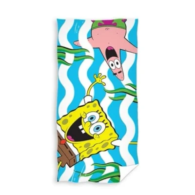 Imagen de Carbotex Toalla infantil preescolar 30 x 50 cm, Bob Esponja de verano