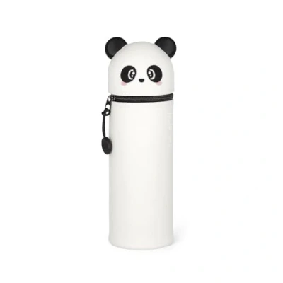 Imagen de Legami Estuche 2 en 1 Kawaii con Forma de Panda Silicona Blanda, portalápices Escritorio, Cremallera, lápices Colores, rotuladores, 18,5 cm
