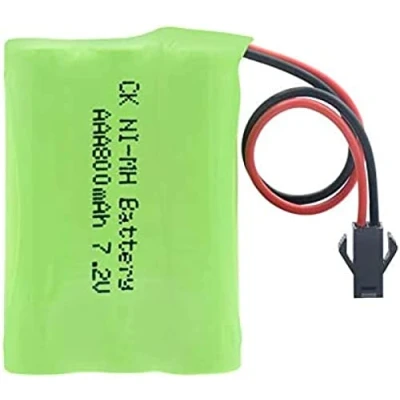 Imagen de 7.2v 800mah 6 Paquete De Baterías Recargables AAA Ni Mh, con Conector para Paquetes Mh Sm 2p
