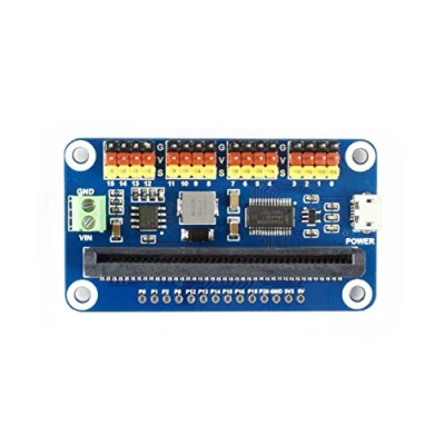 Imagen de Waveshare Servo Driver Breakout for Micro:bit 16 Channel 12 bit I2C Interface with Vin Terminal