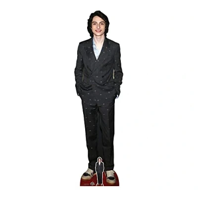 Imagen de STAR CUTOUTS CS999 Finn Wolfhard Recorte de cartón tamaño Real con Mini Recorte, Traje Negro