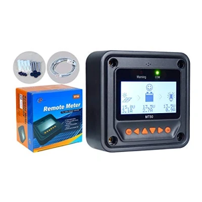Imagen de EPEVER MT50 Remote Meter for MPPT Solar Charge Controller 10A/20A/30A/40A with LCD Display Monitor and Set Data of (MT50)