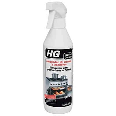 Imagen de HG Limpiador de hornos y asadores, Parrilla Barbacoas, Elimina los Restos Comida Grasa Quemada, Para Cocina Uso al Aire Libre (500 ml) 138050130